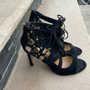 Dolce Vita Sandal Heel - Suede Black - size 7